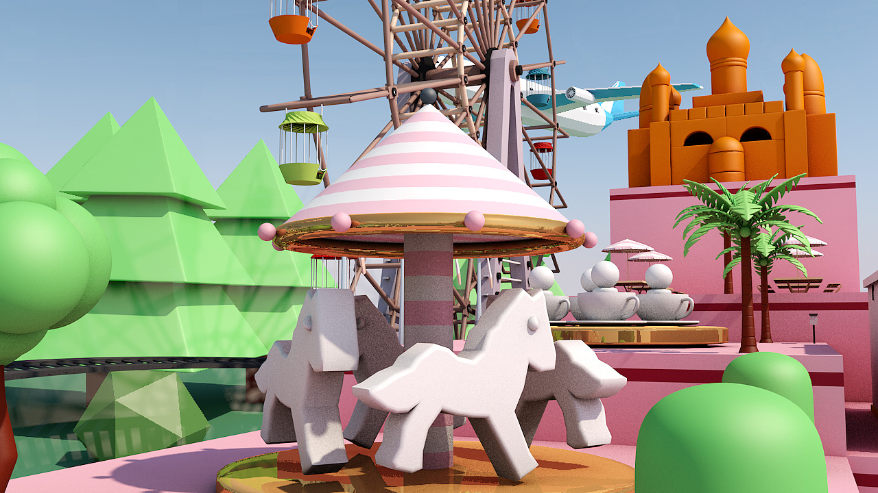 c4d-旅行|三维|建筑/空间|一个设计汪 - 原创作品 - 站酷 (zcool)