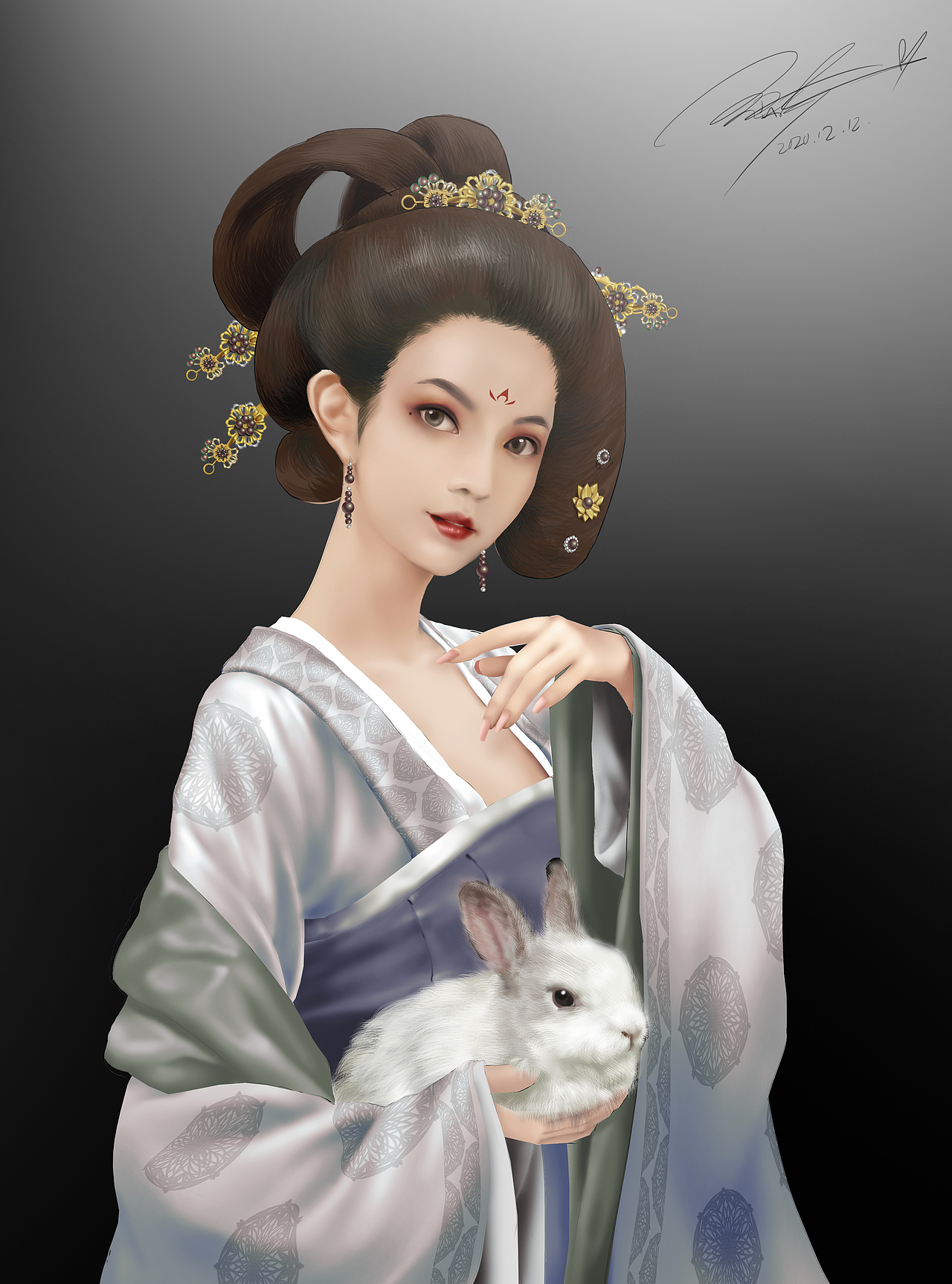 古风少女晋江小说古代人设封面