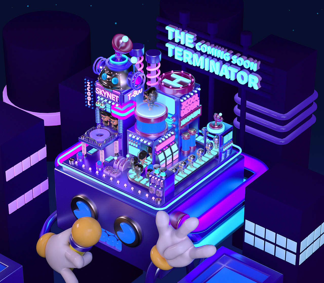 OC第五期学员作品——NiaoNiao的C4D课堂（下）（图ZMTc5NjY2MDA4） - 场景 - 站酷设计师我就是NiaoNiao原创素材 - 站酷ZCOOL