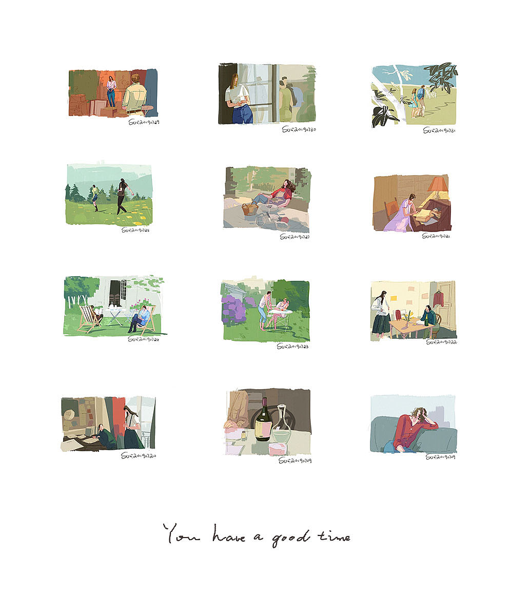 电影截图速涂练习