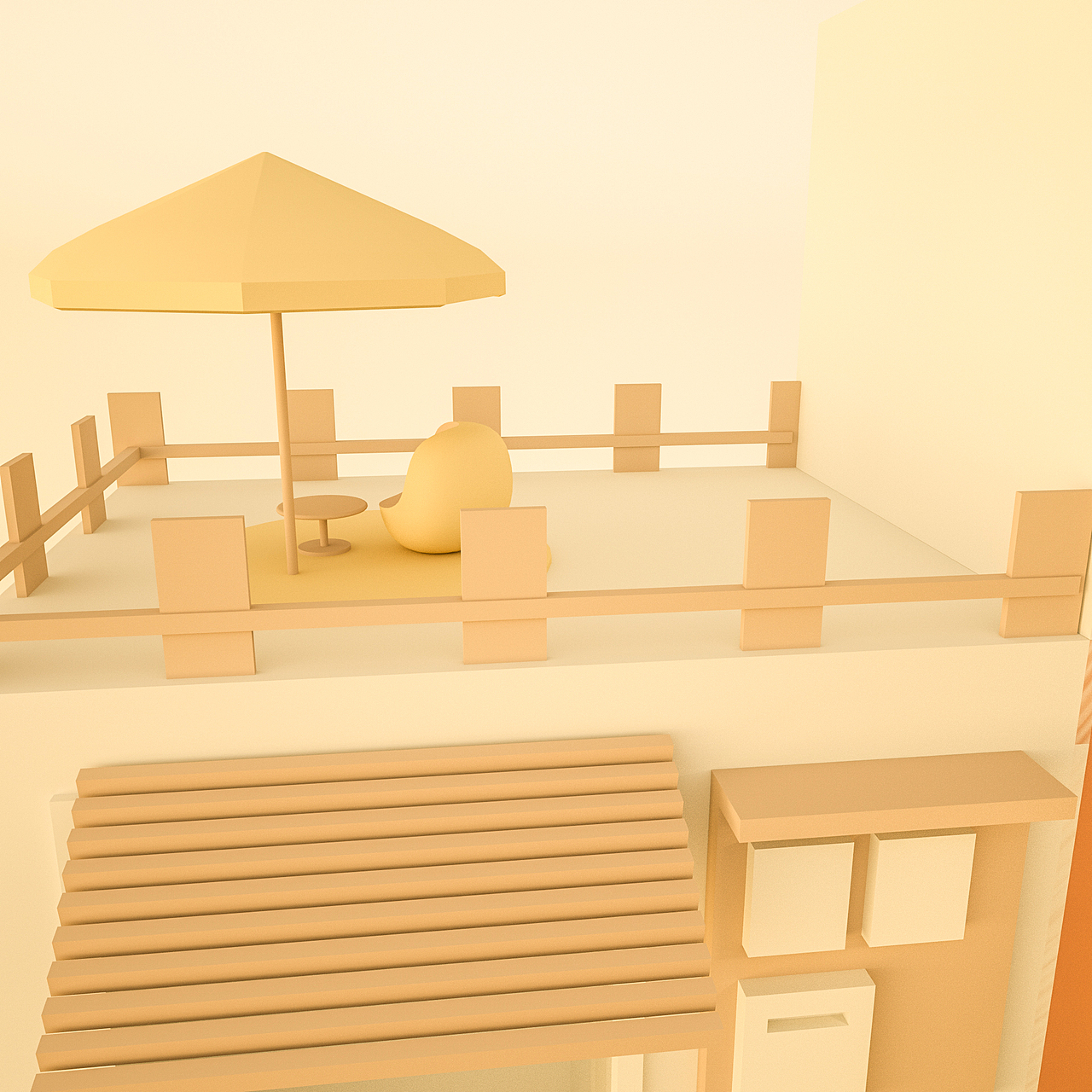 C4D原创作品Dream Town场景展示