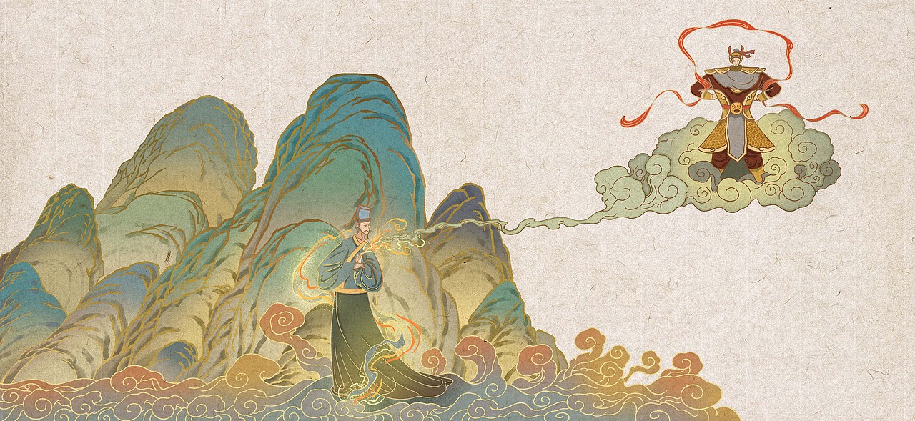 沉香救母|插画|绘本|林sen_原创作品-站酷zcool