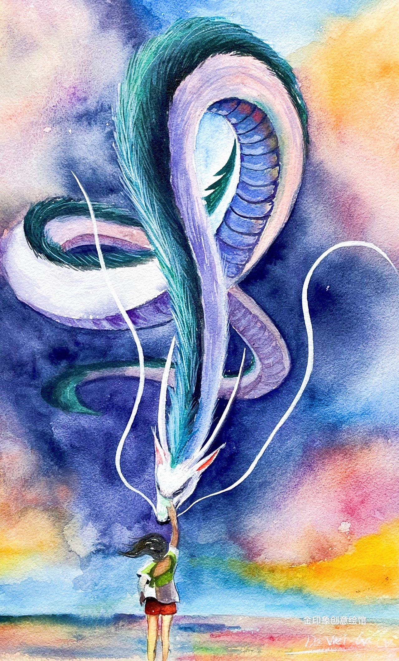 水彩练习-参考《千与千寻》