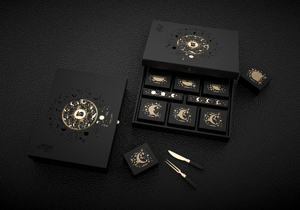 月饼礼盒建模渲染小练习