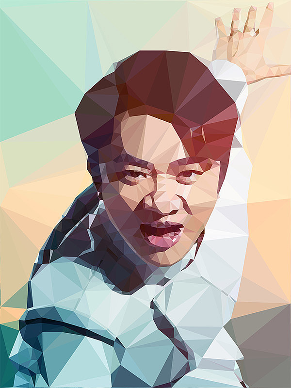 低多边形人像-老k