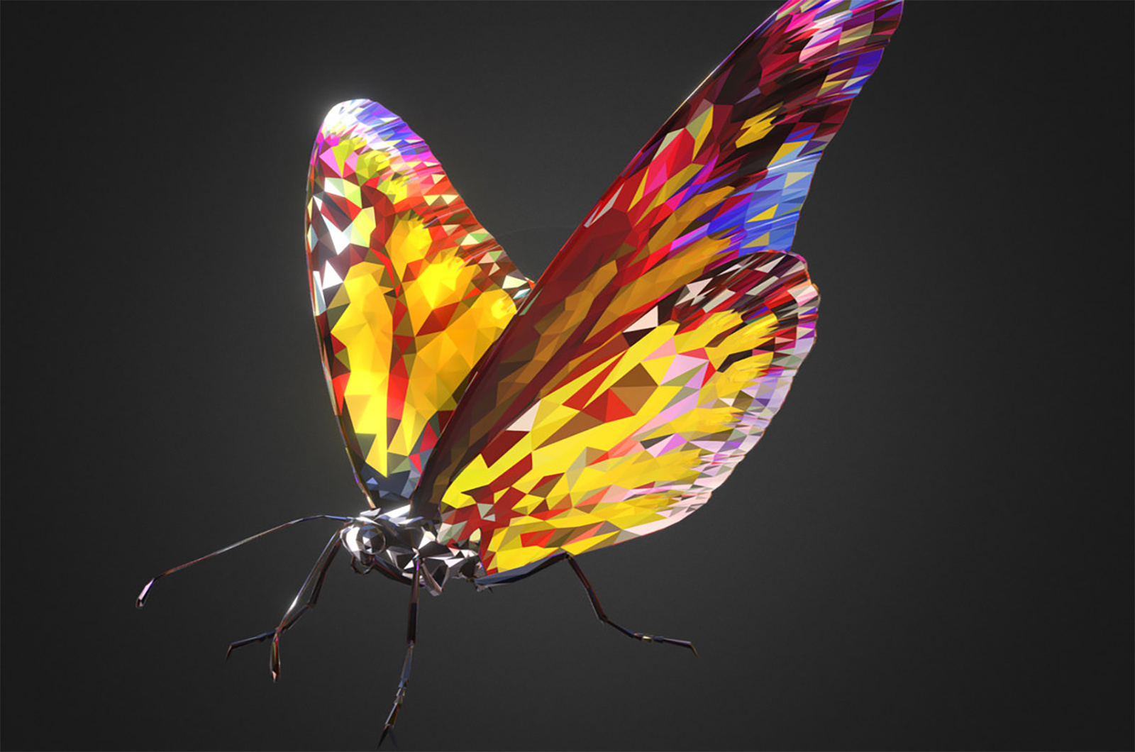 3d水晶动物建模系列|三维|人物/生物|等等待待 - 原创作品 - 站酷