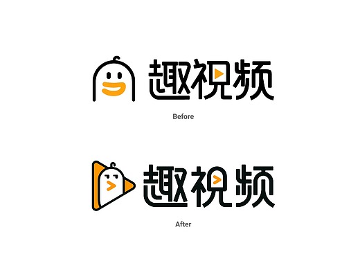 趣视频 logo 设计优化