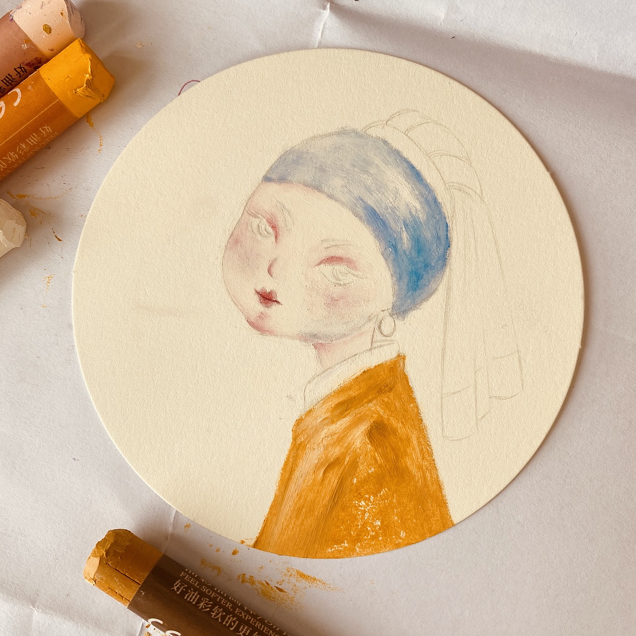 油画棒打卡-ＮＯ．１（图ZMjM5NzQ0MDA4） - 创作习作 - 站酷设计师春与梅子原创素材 - 站酷ZCOOL