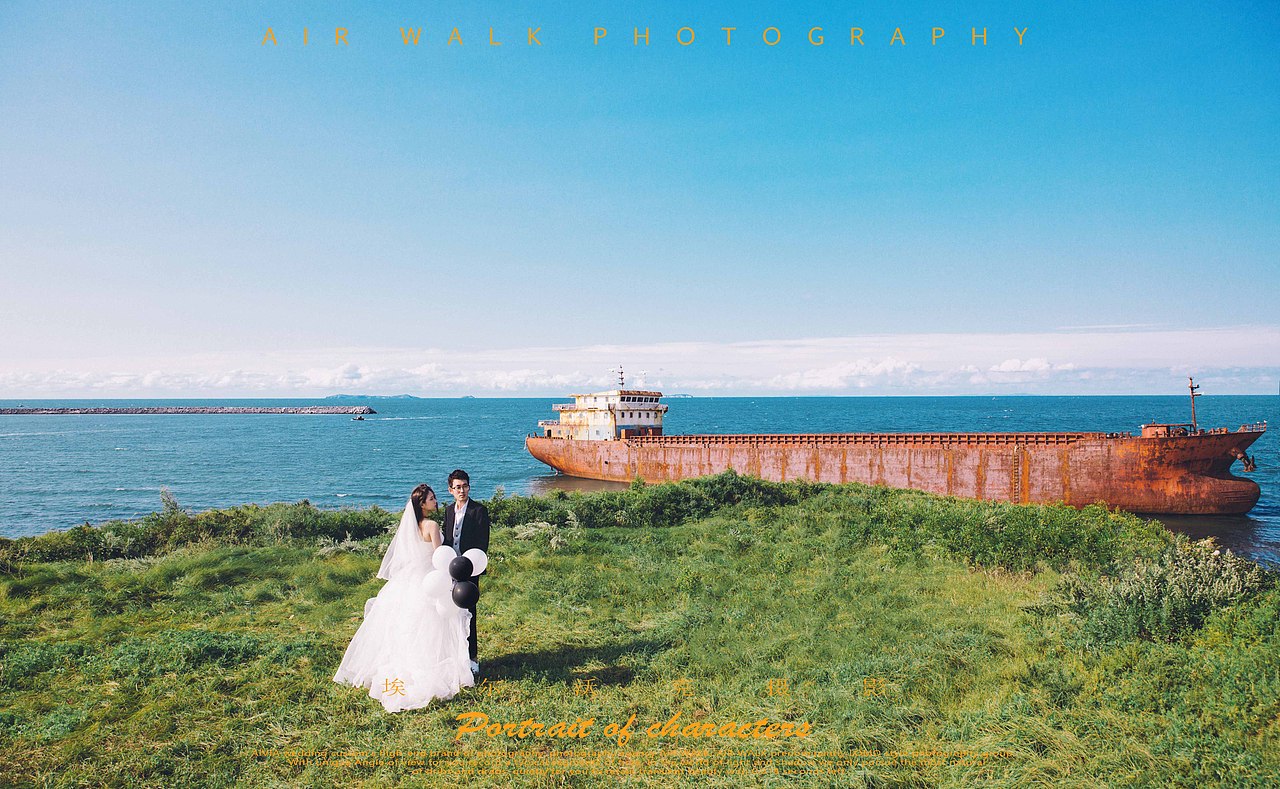 带着爱车一起拍婚纱照