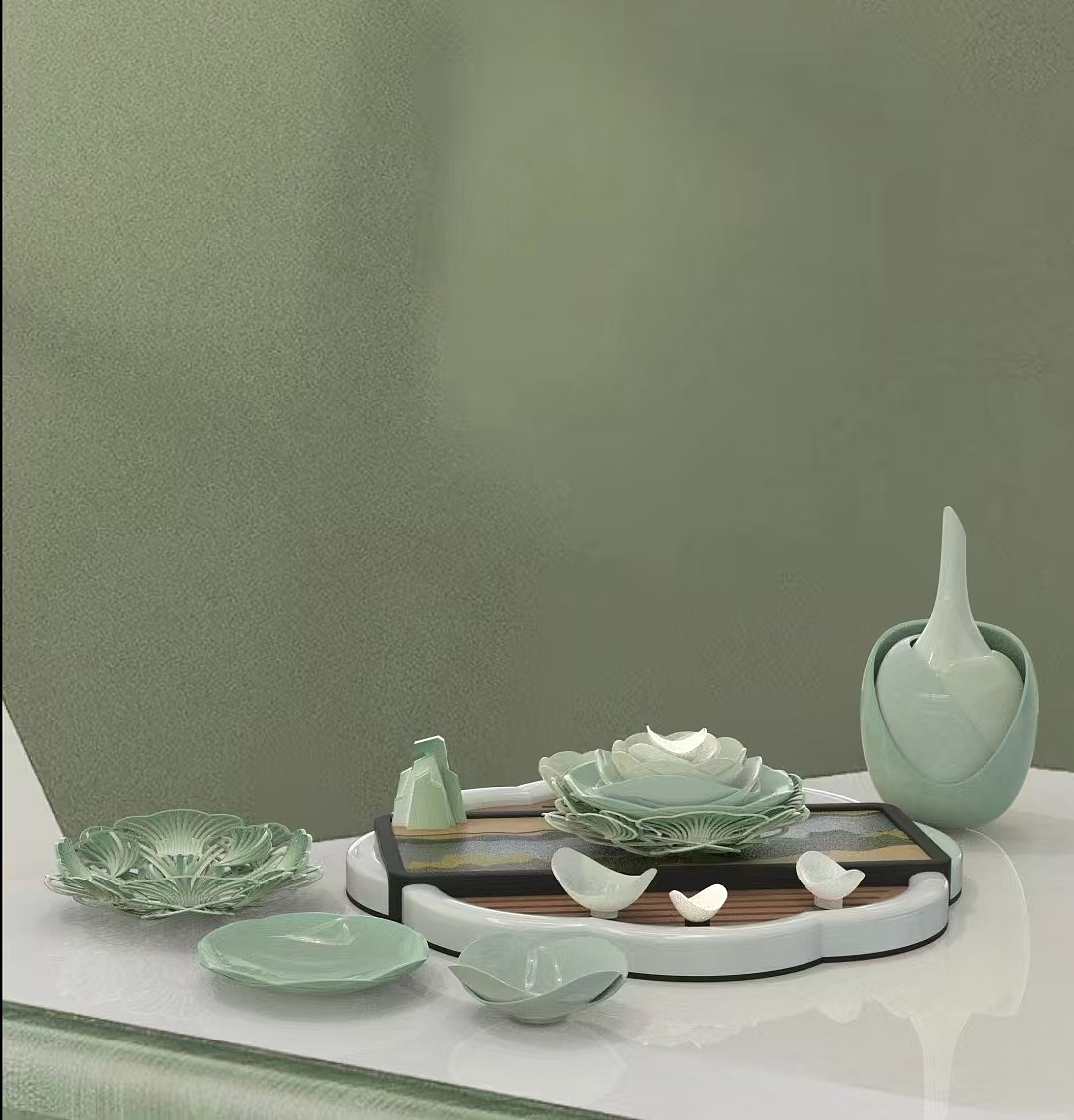 💐产品设计丨洛阳牡丹瓷器展板设计💐