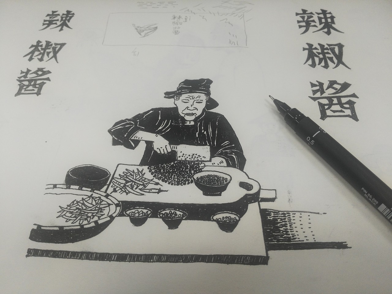 脑袋开画