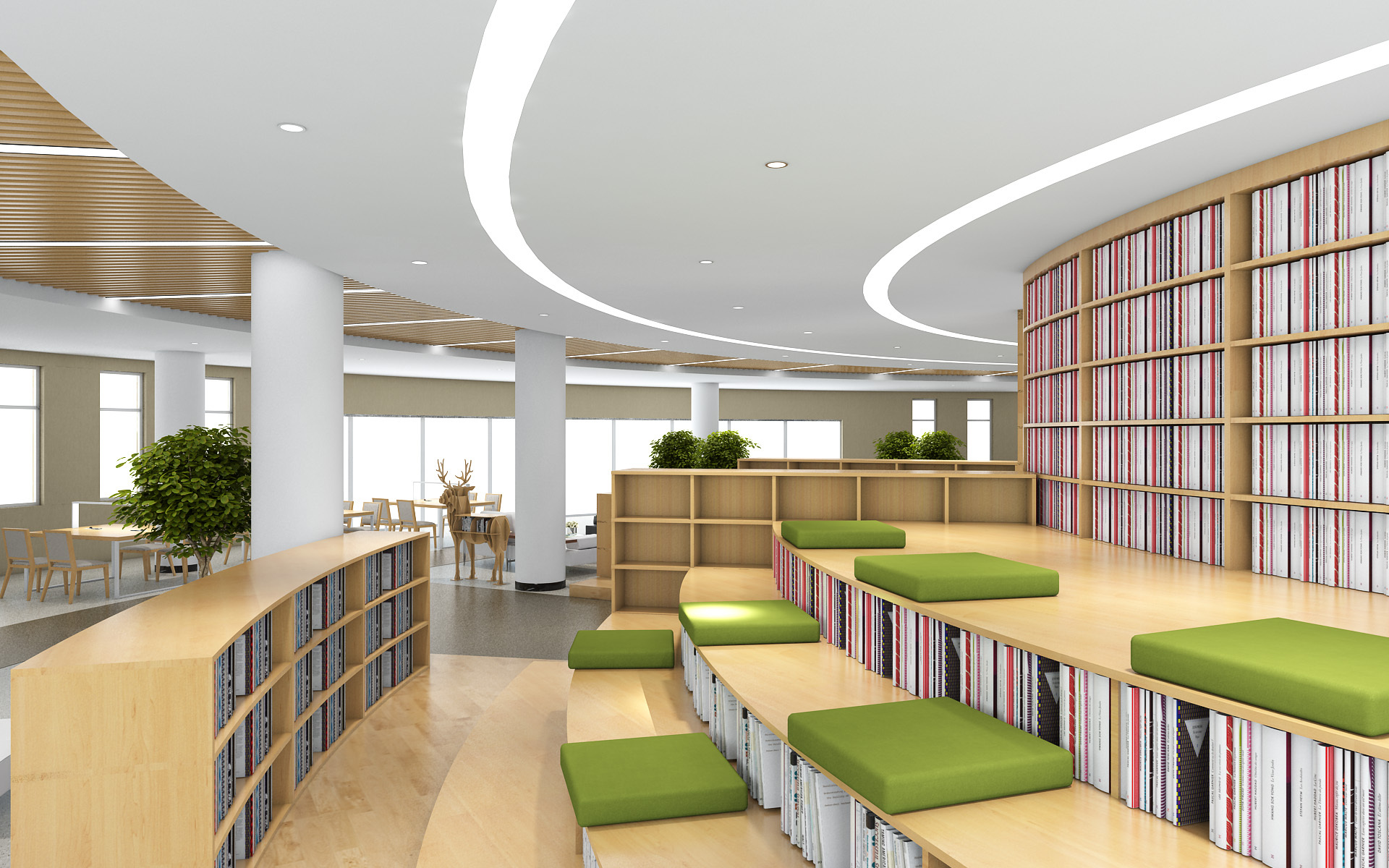 中国石油大学图书馆空间改造设计方案