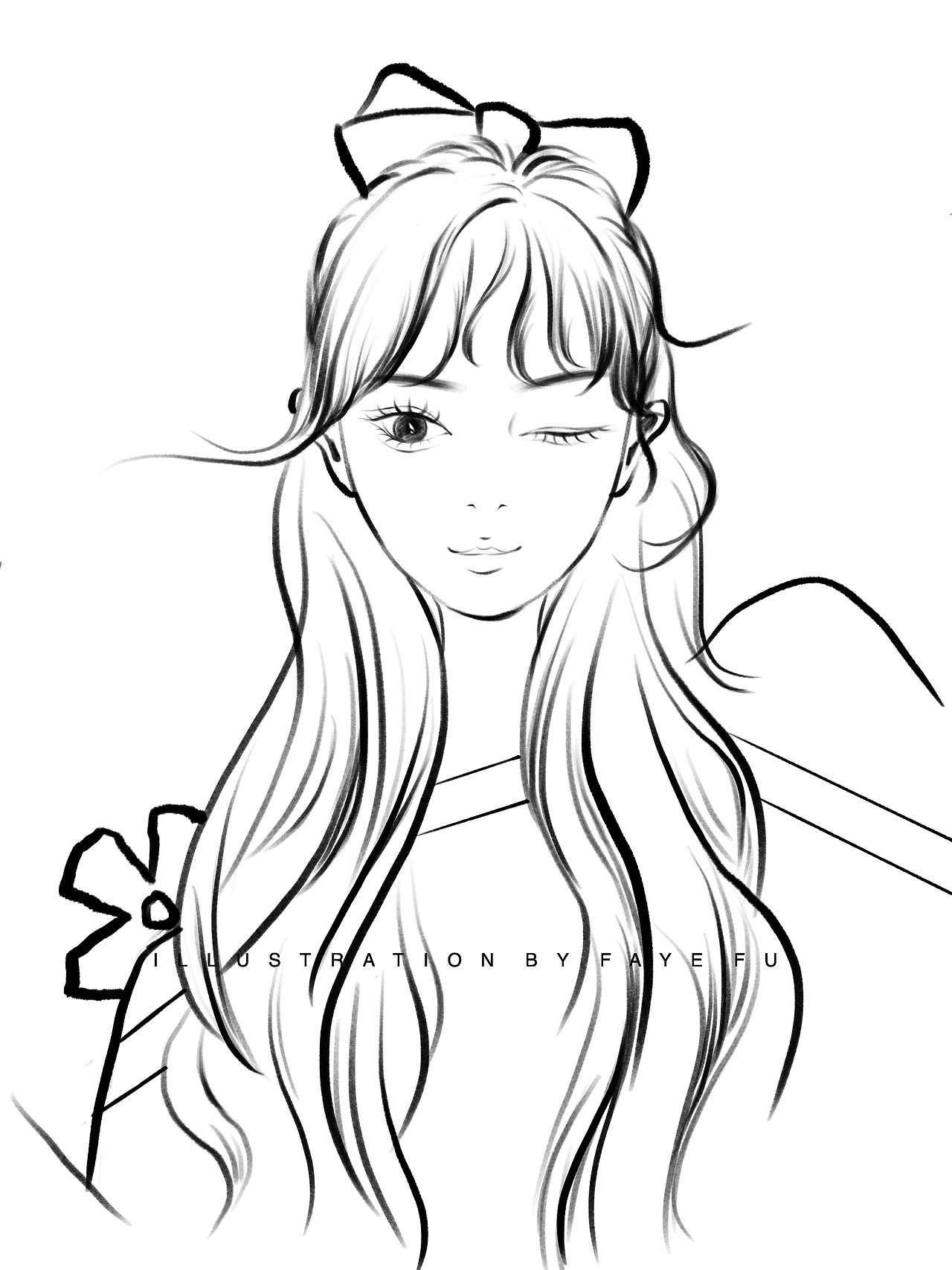 小仙女线稿合集