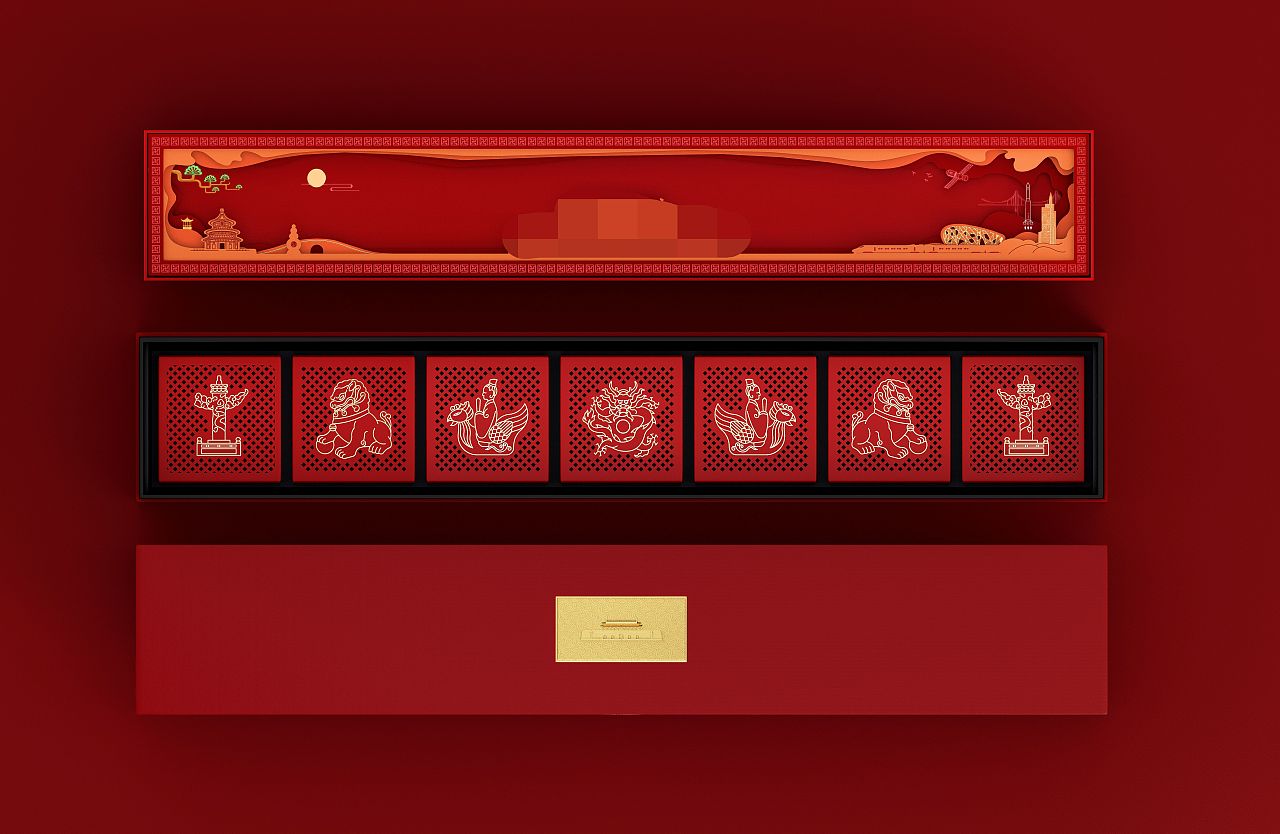 国风传统文化中秋月饼包装