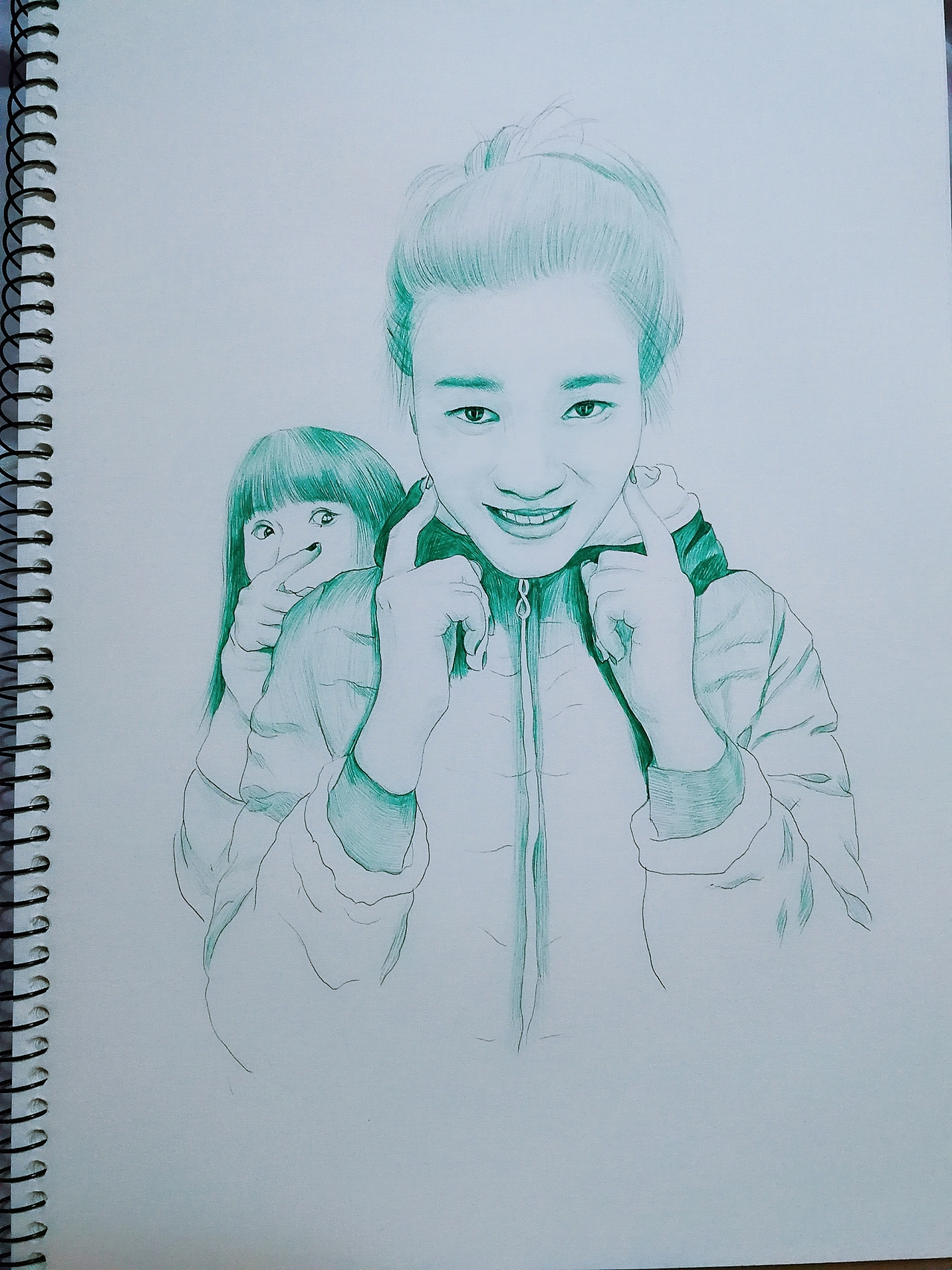 手繪圓珠筆頭像（圖ZOTI5NzIzNDA=） - 繪畫 - 站酷設(shè)計師每日一畫原創(chuàng)素材 - 站酷ZCOOL