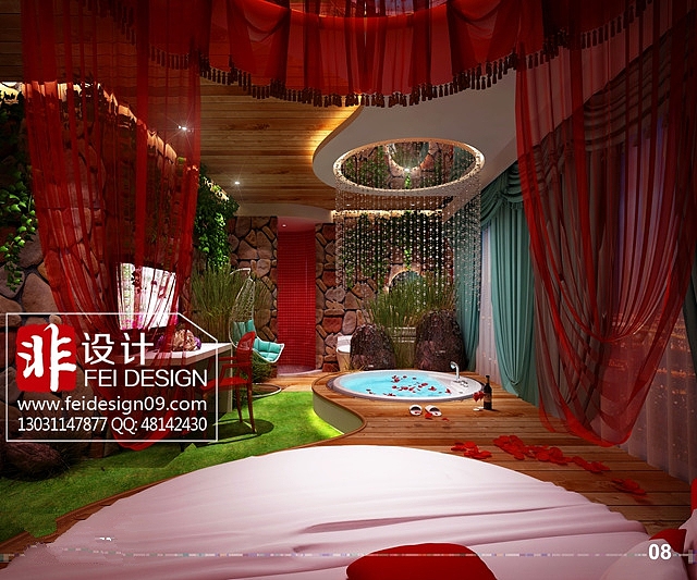 主题酒店设计-南昌密爱主题酒店设计