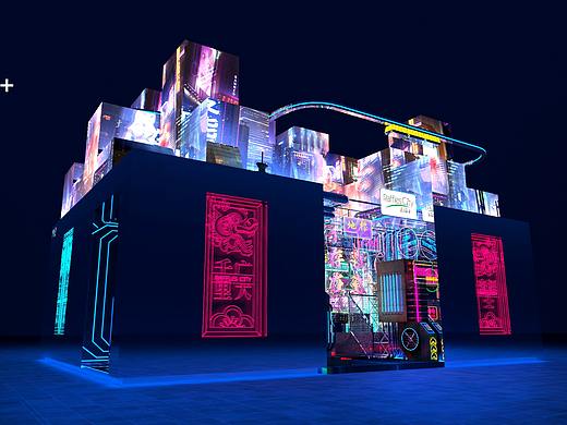 赛博朋克外展台设计
