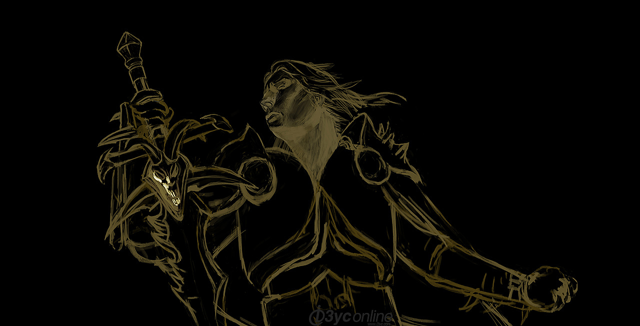 涂画祝祖国繁荣昌盛巫妖王阿尔萨斯