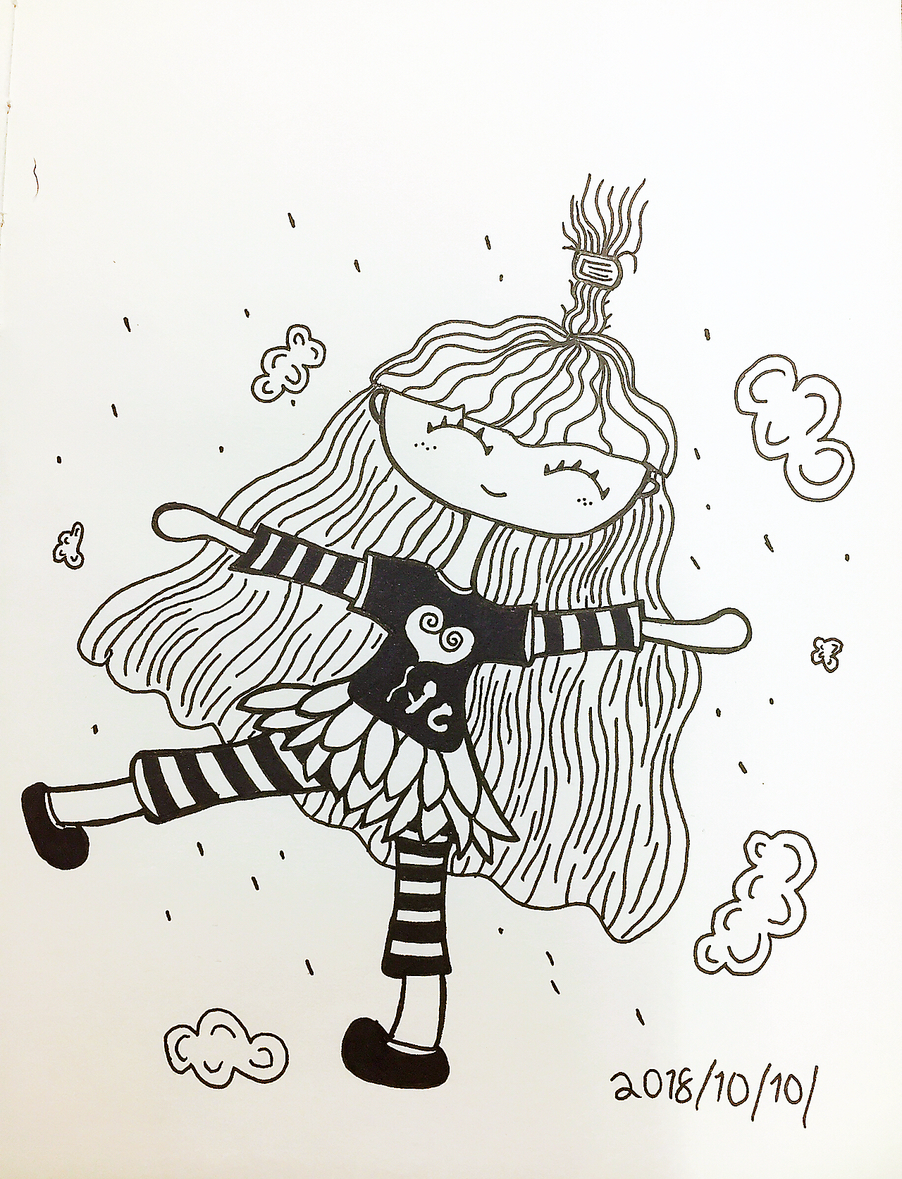 2018 : 最后的一些涂鸦小画儿~~