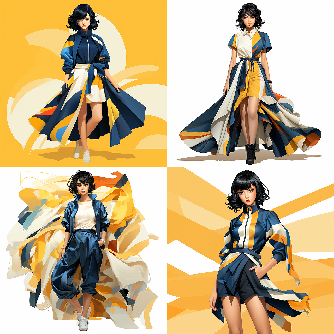 AI/mj-写实风人物插画