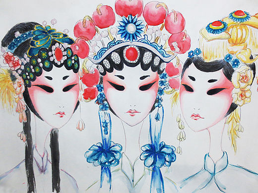 京剧插画