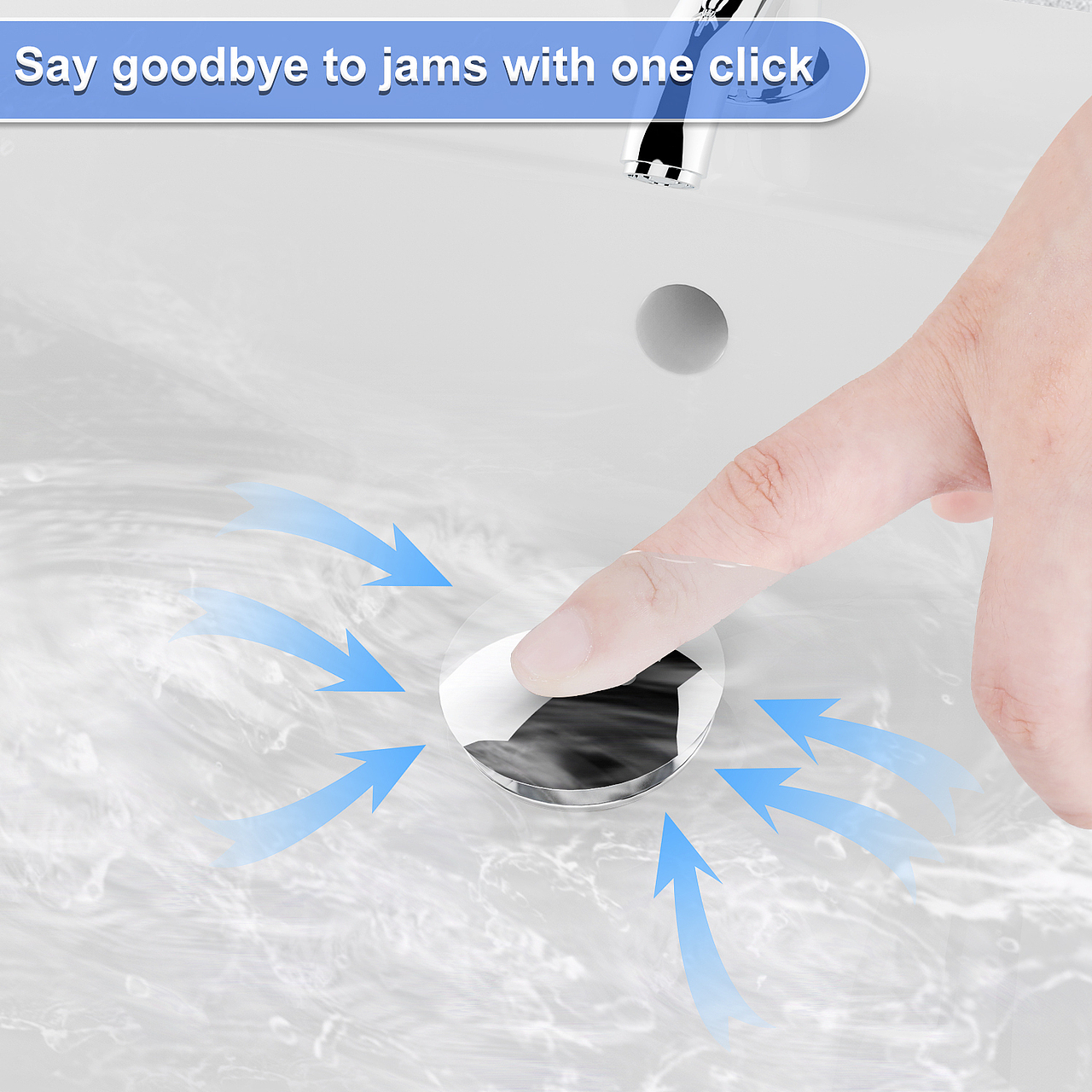 亚马逊主图 A+厨房下水道漏水伐