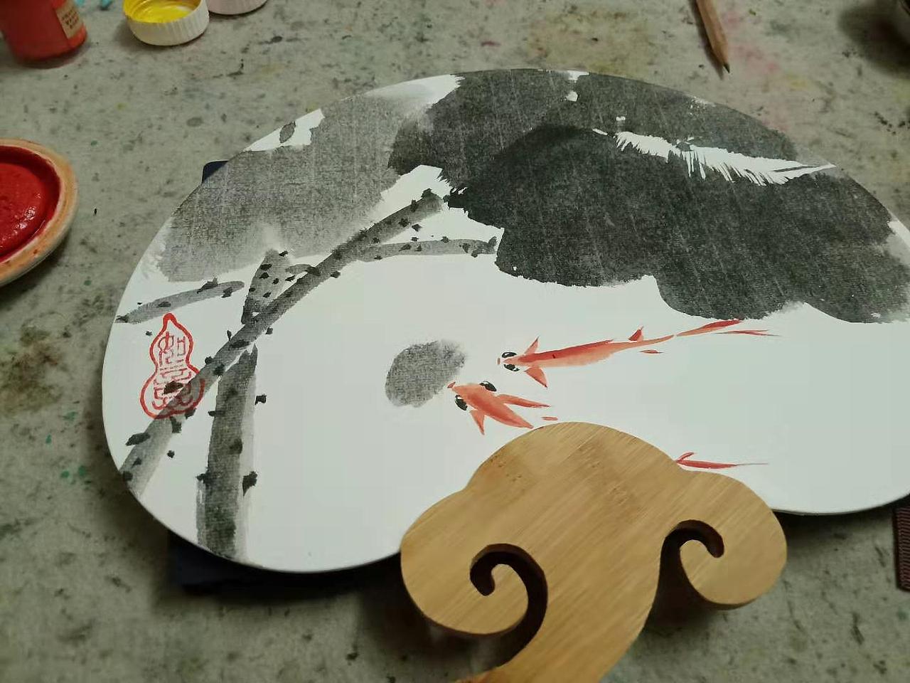 画两把扇子（图ZMTcwMzU3MDYw） - 绘画 - 站酷设计师liuhe6235434原创素材 - 站酷ZCOOL