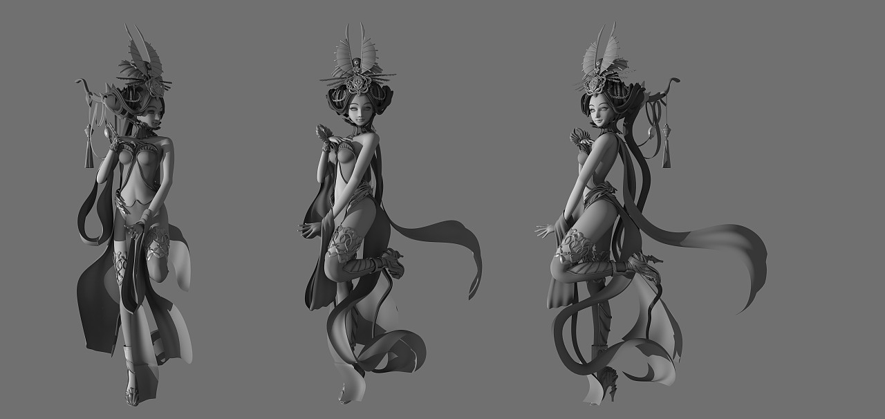 模型练习（图ZMTMyNjEyMDg=） - 人物/生物 - 站酷设计师enidenid原创素材 - 站酷ZCOOL