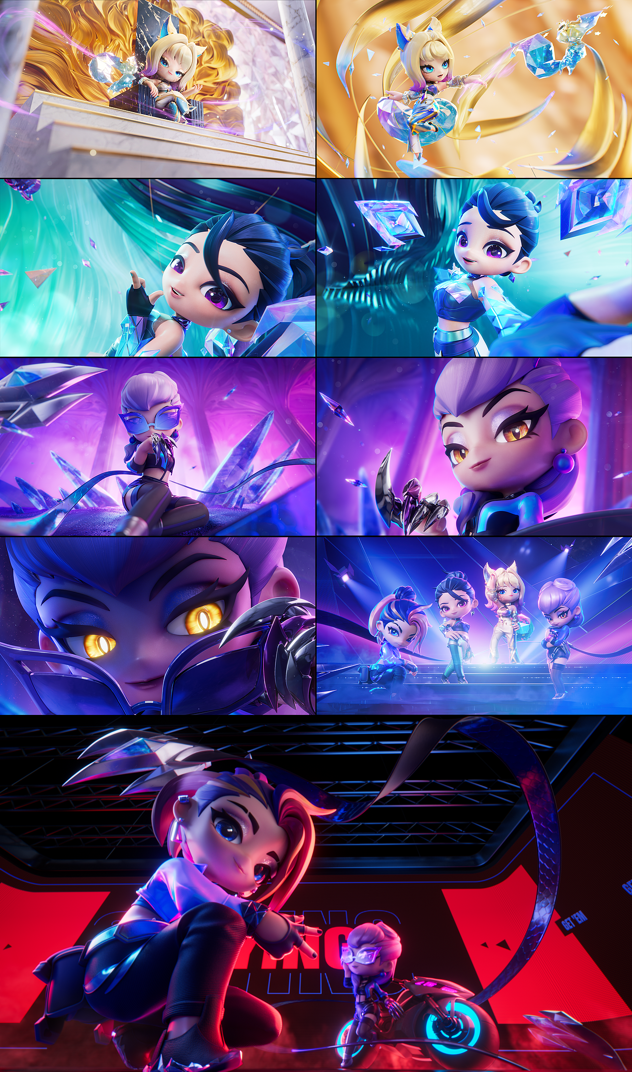 Teamfight Tactics Chibi K/DA Music Videos（图ZMzY0NTM1NjA4） - 动画/影视 - 站酷设计师一只YIZ原创素材 - 站酷ZCOOL