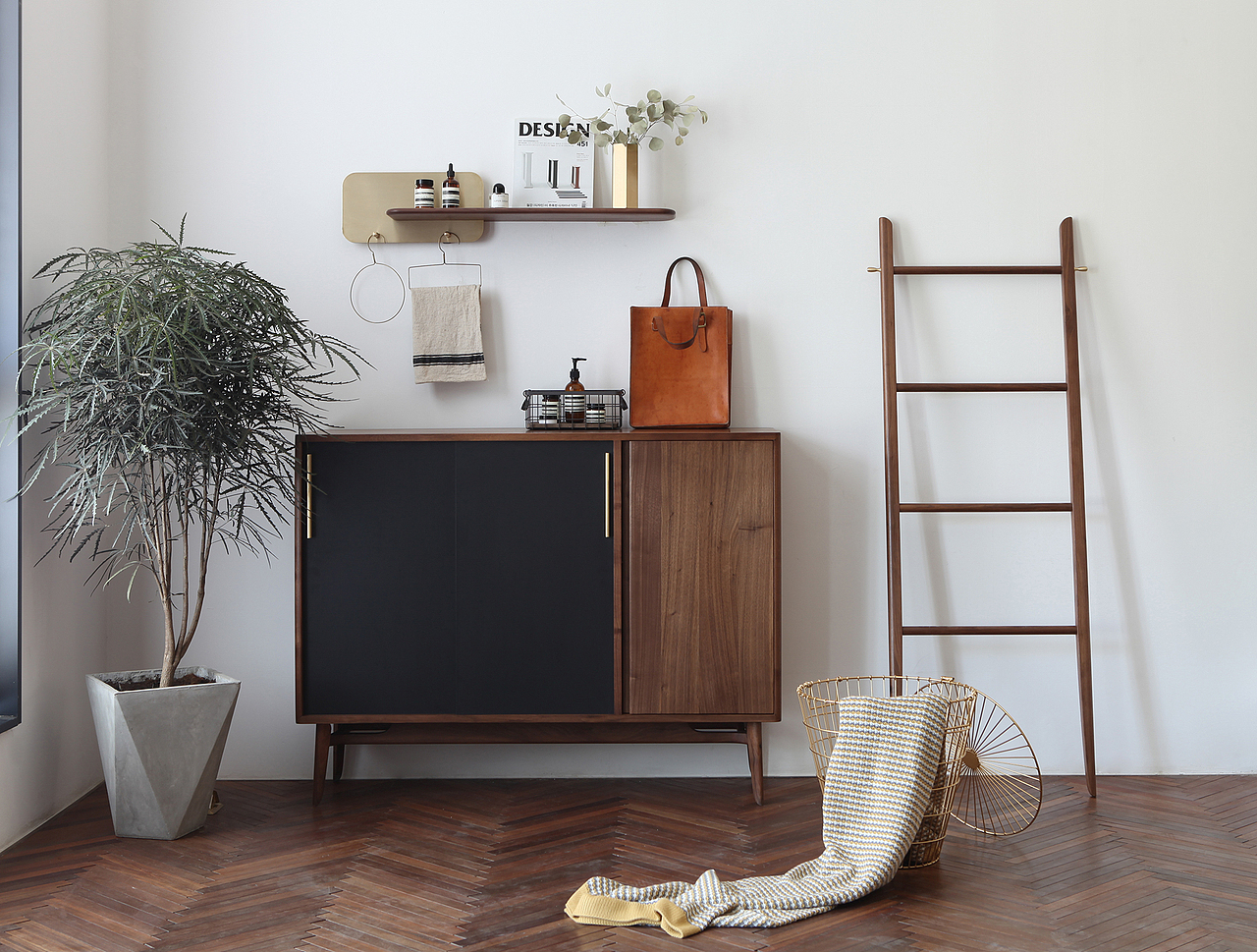 山隐造物|"芒"系列黑胡桃木樱桃木家具