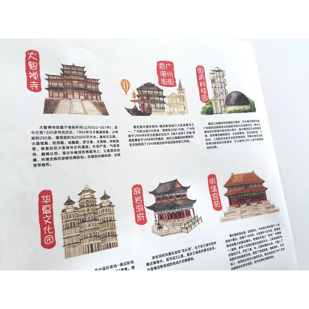 手绘横店地图（图ZNjc4MzY5NjQ=） - 商业插画 - 站酷设计师简爱手绘原创素材 - 站酷ZCOOL