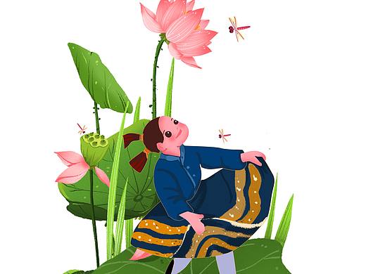 童插-小女孩