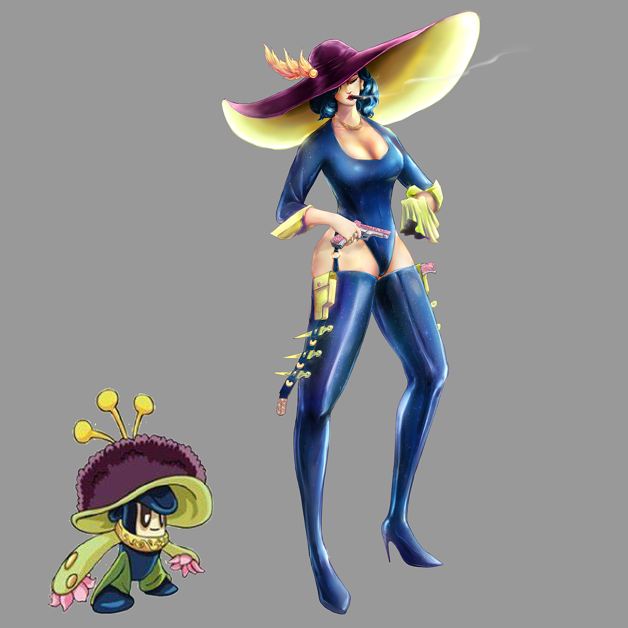 丽莎布布西安 |                                              插画