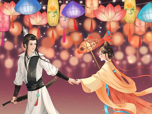 請(qǐng)和我一起去燈會(huì)吧（個(gè)人主頁(yè)-ZNTc5NjkxMjQ=） - 創(chuàng)作習(xí)作 - 站酷設(shè)計(jì)師買不起貓糧原創(chuàng)素材 - 站酷ZCOOL