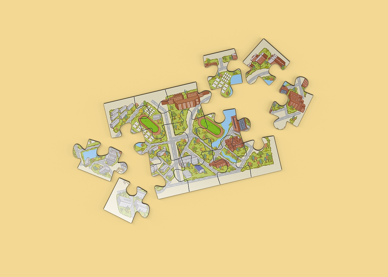 手绘校园地图设计（图ZMzgxOTI2Mzc2） - 商业插画 - 站酷设计师swfeng原创素材 - 站酷ZCOOL