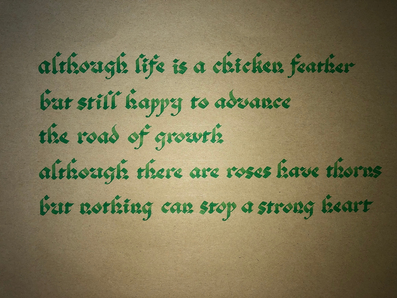 2020*手写英文哥特体西文字体