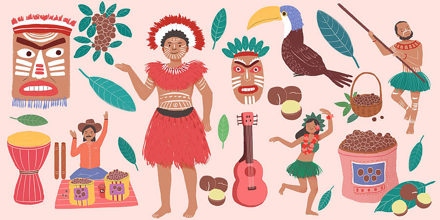 【包装插画】干果包装（图ZMjAxMTMzOTUy） - 商业插画 - 站酷设计师司太插画工作室原创素材 - 站酷ZCOOL