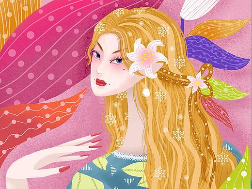 花儿与少女-百合