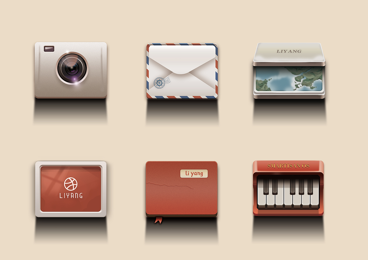 锤子手机UI图标临摹