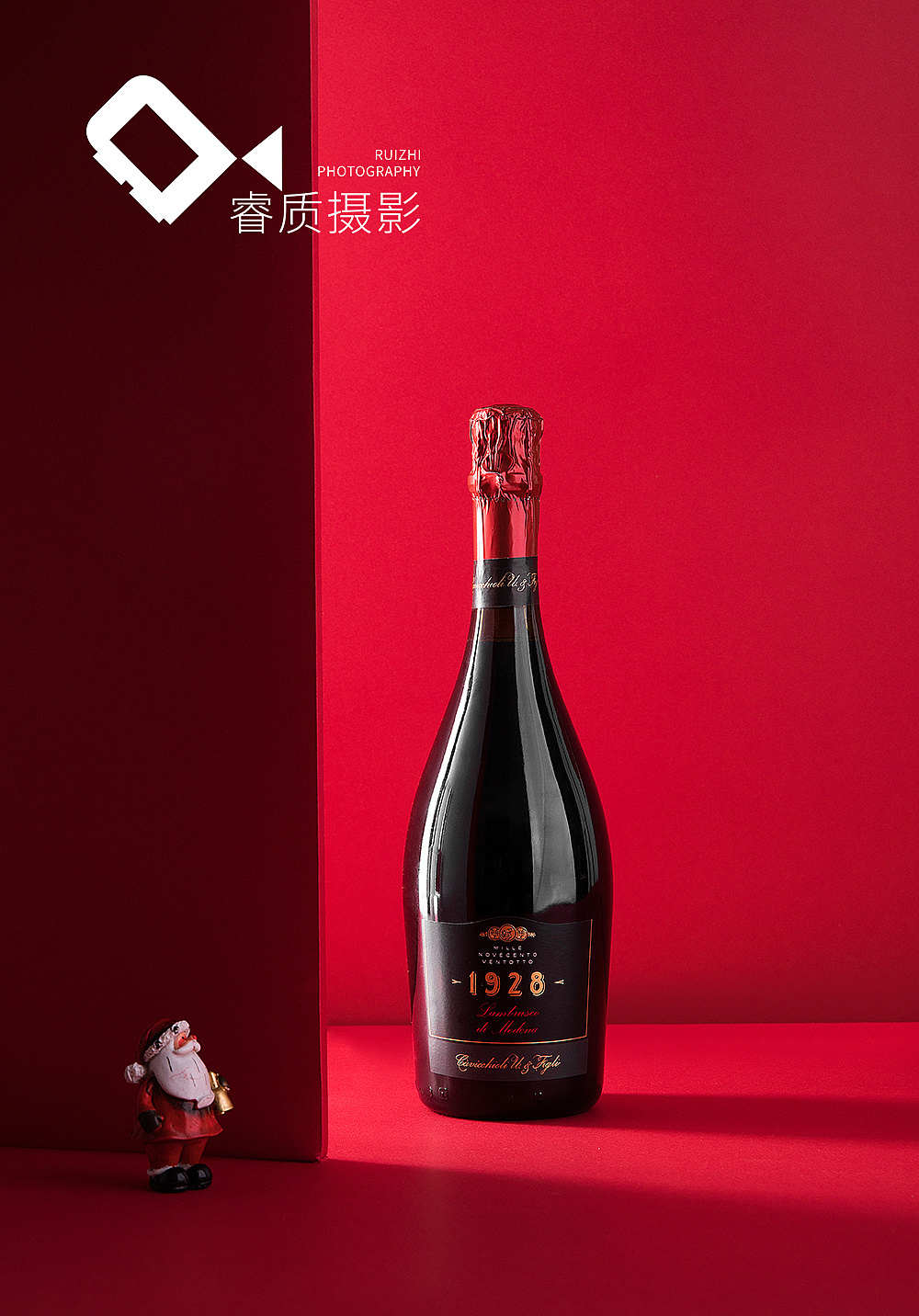【睿质视觉】两款红酒摄影(红色系列背景)