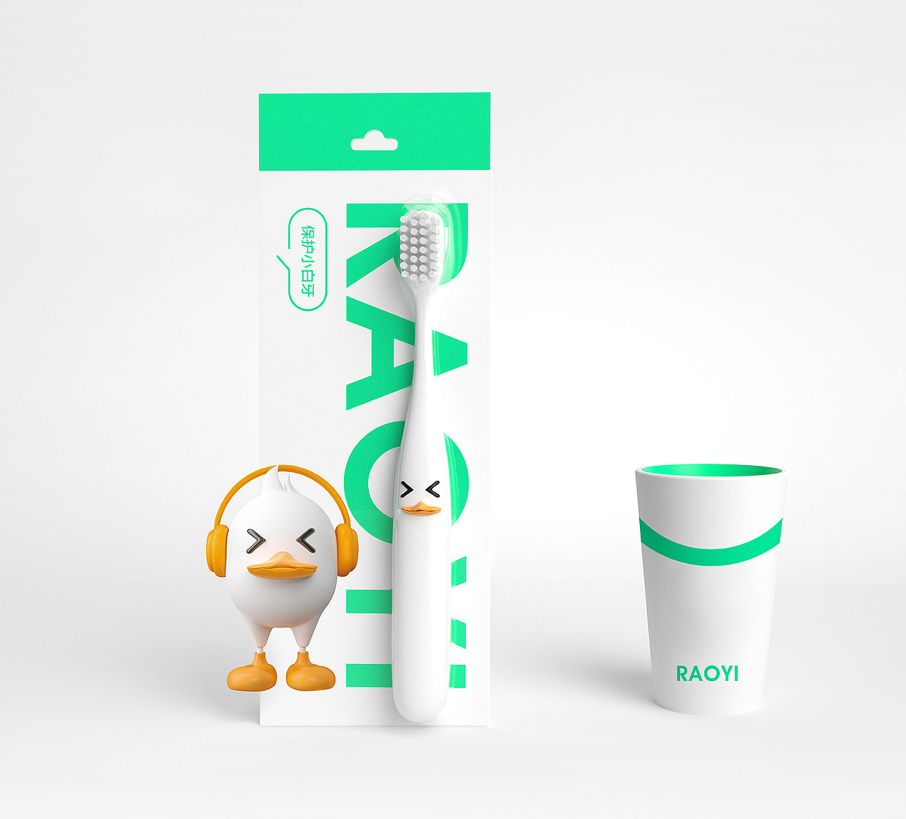 RAOYI小白牙(小白鸭)IP形象