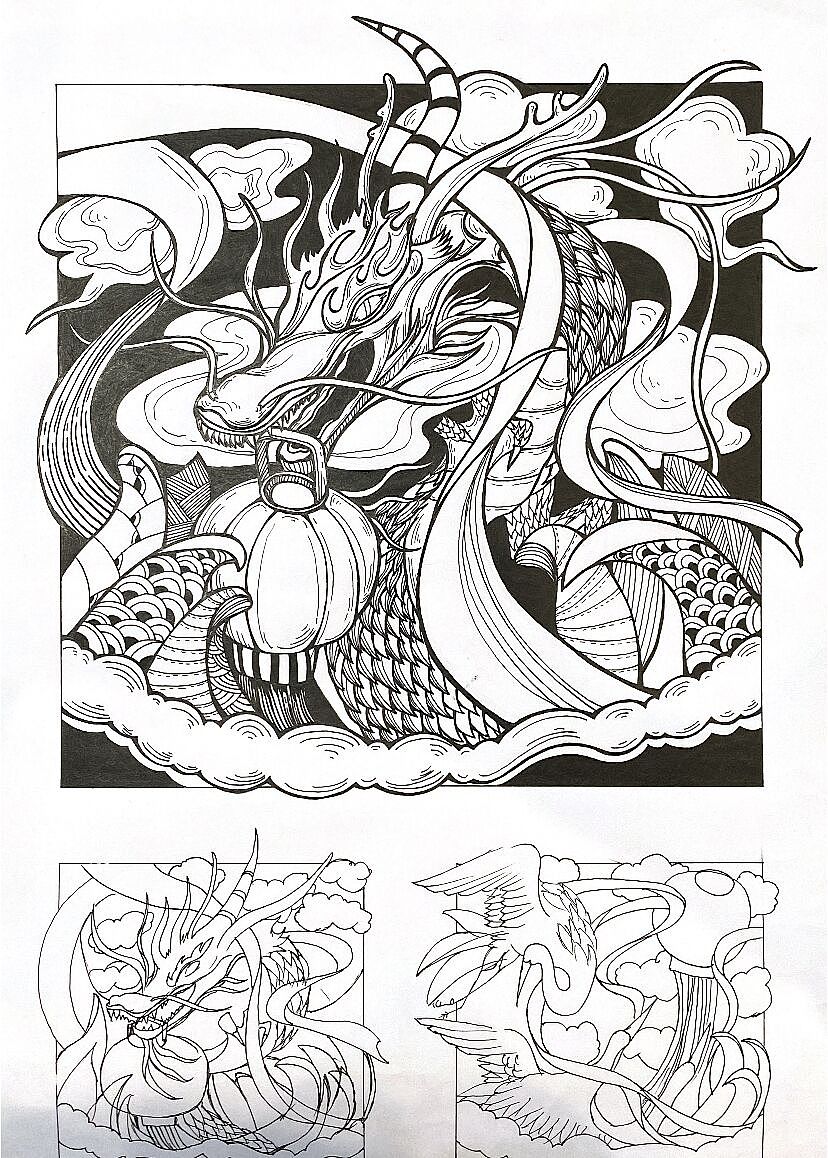 考研装饰画 考研海报设计 ，优秀作业展览（图ZMjM3NTY2MDMy） - 艺术插画 - 站酷设计师大圣随便画画画原创素材 - 站酷ZCOOL