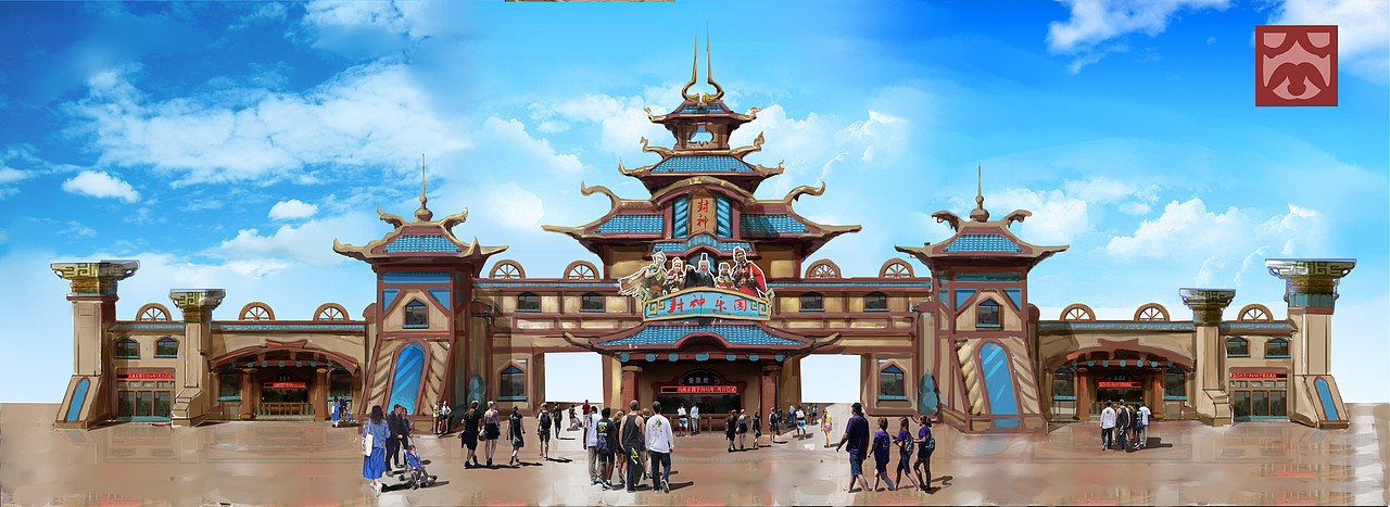 主题景观—大门篇（欧德小毕）（图ZNjM5Mjg4MDQ=） - 景观设计 - 站酷设计师欧德小毕原创素材 - 站酷ZCOOL