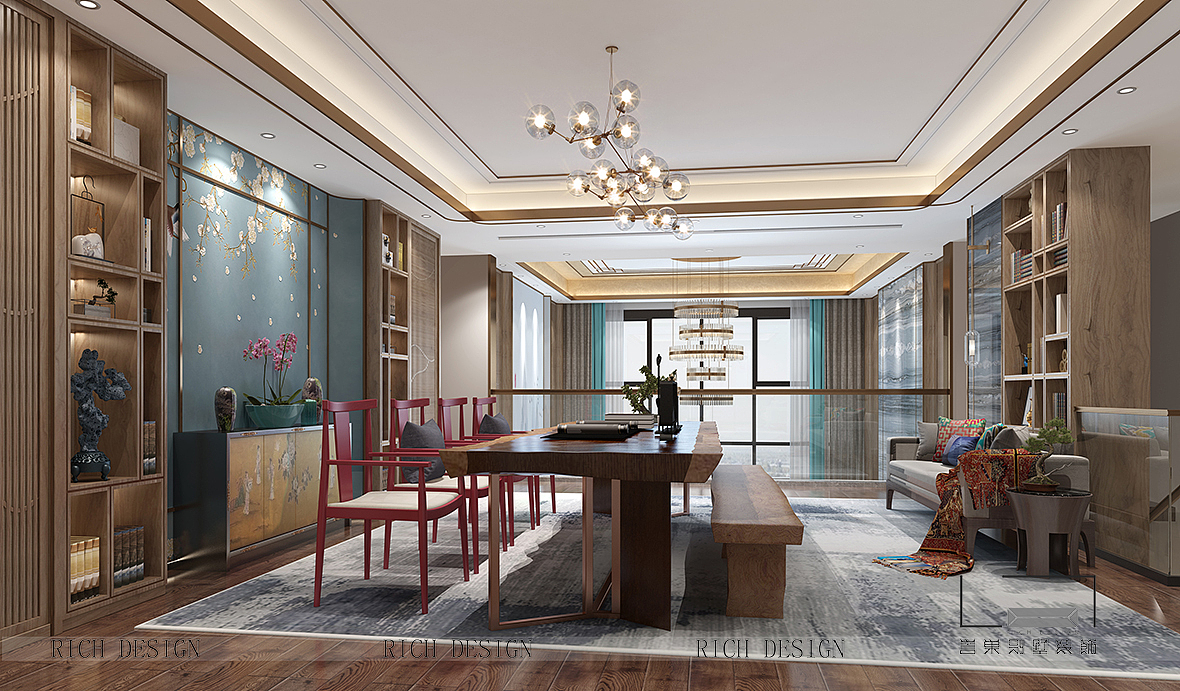 拾乐府新中式装修装饰,深圳装修公司