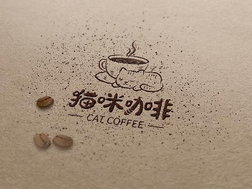 猫咪咖啡logo设计