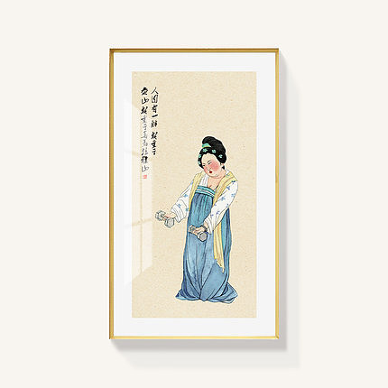 仕女图古风装饰画（图ZMTg5ODAxNDU2） - 绘画 - 站酷设计师起贝艺术装饰画原创素材 - 站酷ZCOOL