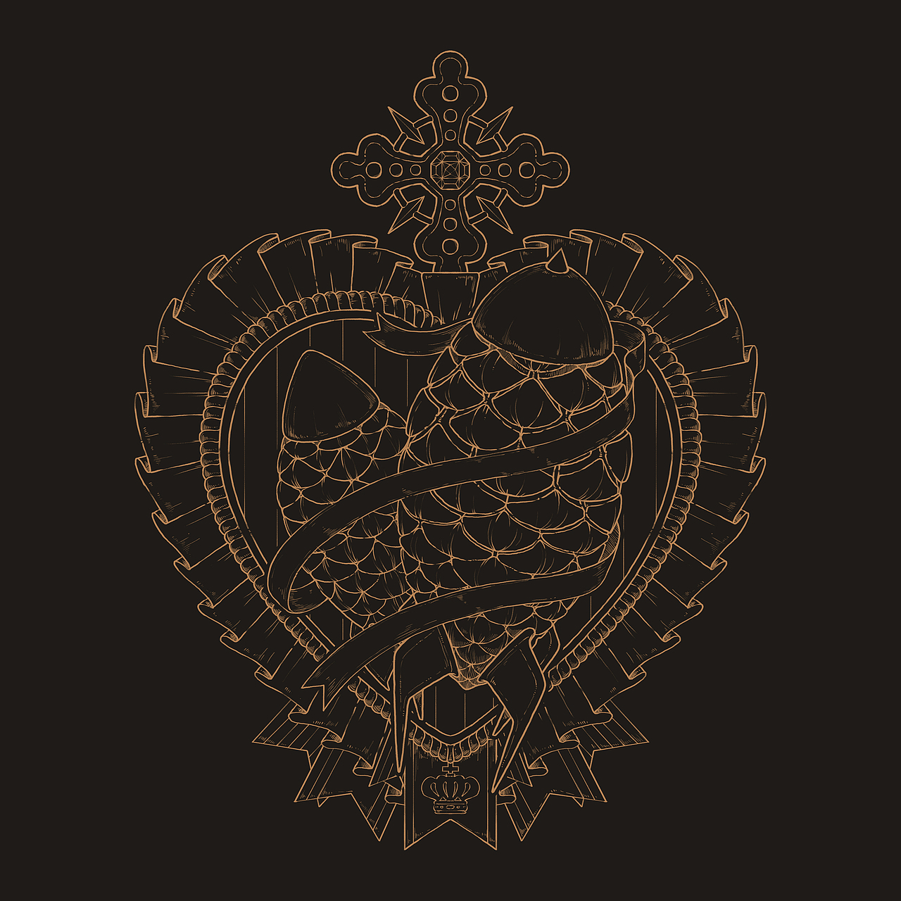 【火药甜心】复古插画/定位循环（图ZMjA3MTY4Mzg0） - 商业插画 - 站酷设计师桃伯伯TAOPAIPAI原创素材 - 站酷ZCOOL