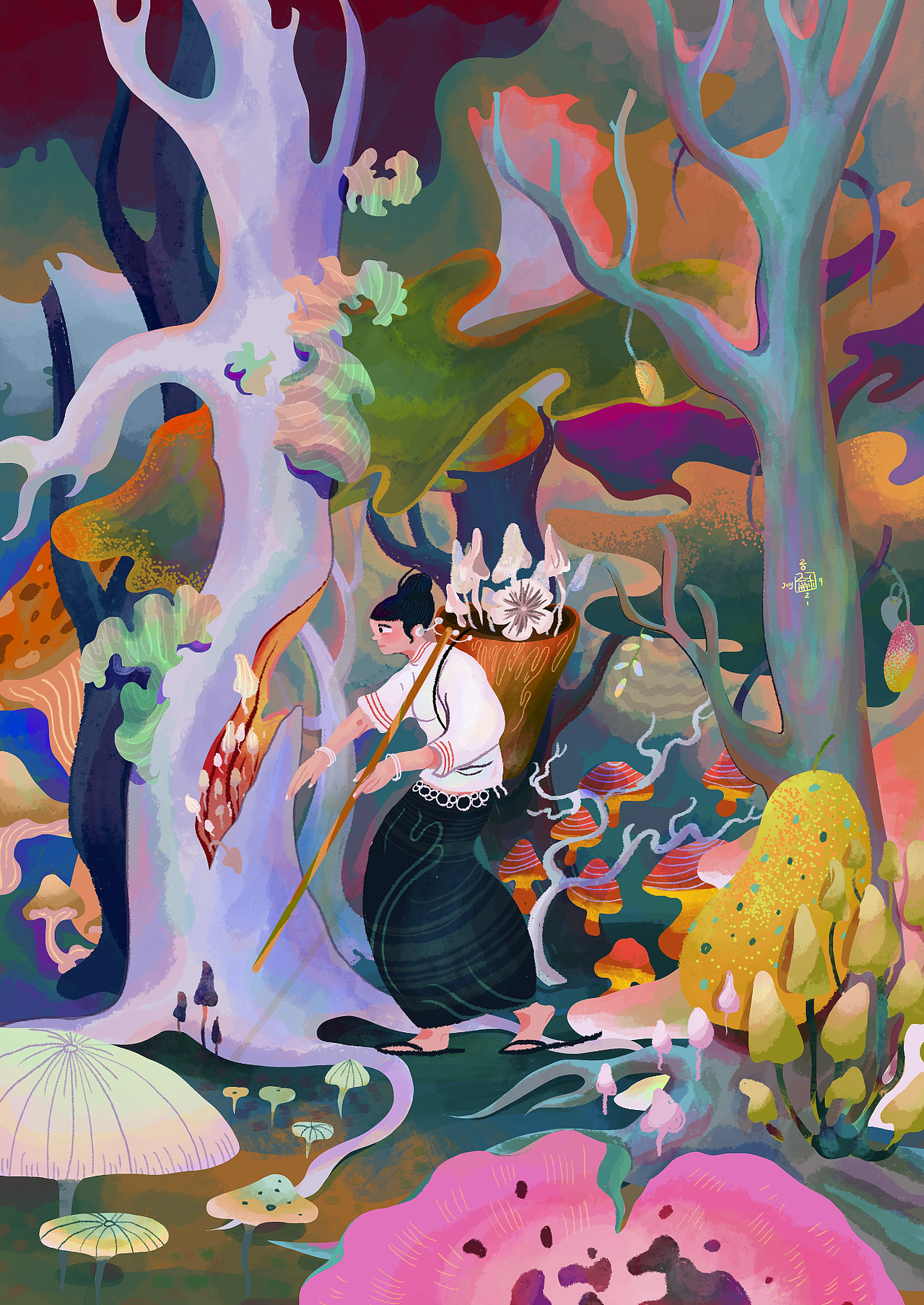 2021阿蚌插画合集（图ZMjc2MTkxOTg4） - 绘本 - 站酷设计师阿蚌Boom原创素材 - 站酷ZCOOL