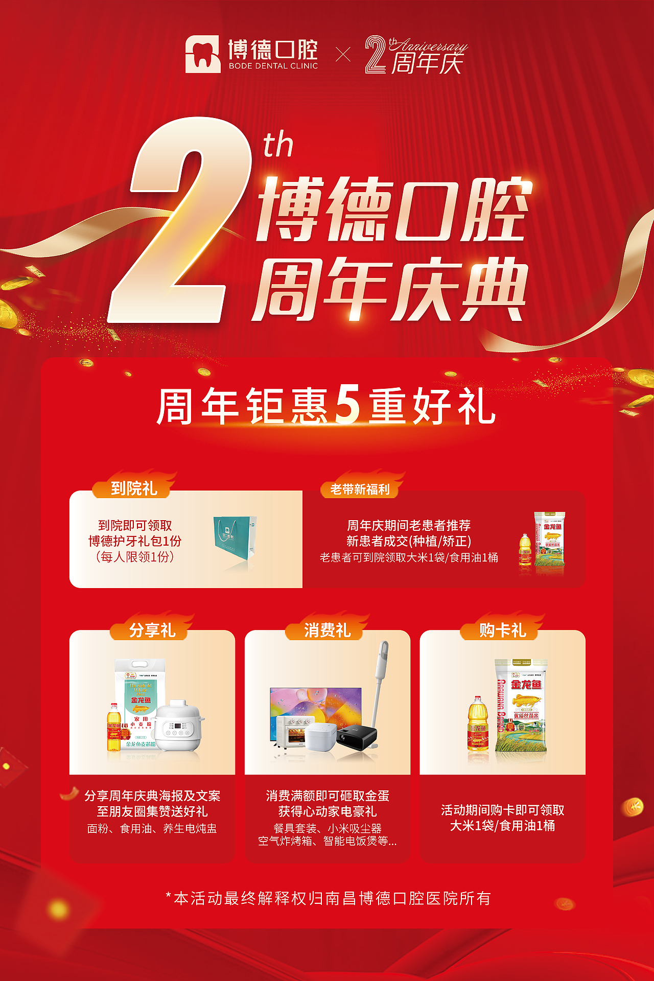 医疗｜口腔周年庆活动宣传物料（图ZMzMzMDA4NjA4） - 海报 - 站酷设计师Z待到岁月花开原创素材 - 站酷ZCOOL