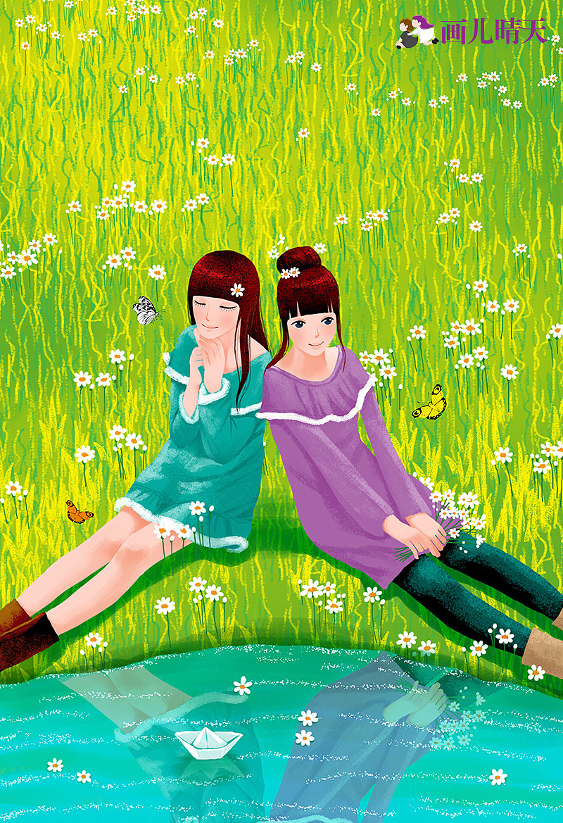 画儿晴天献给女神的插画-女神节快乐（图ZNDM1NjkyMjg=） - 商业插画 - 站酷设计师画儿晴天原创素材 - 站酷ZCOOL